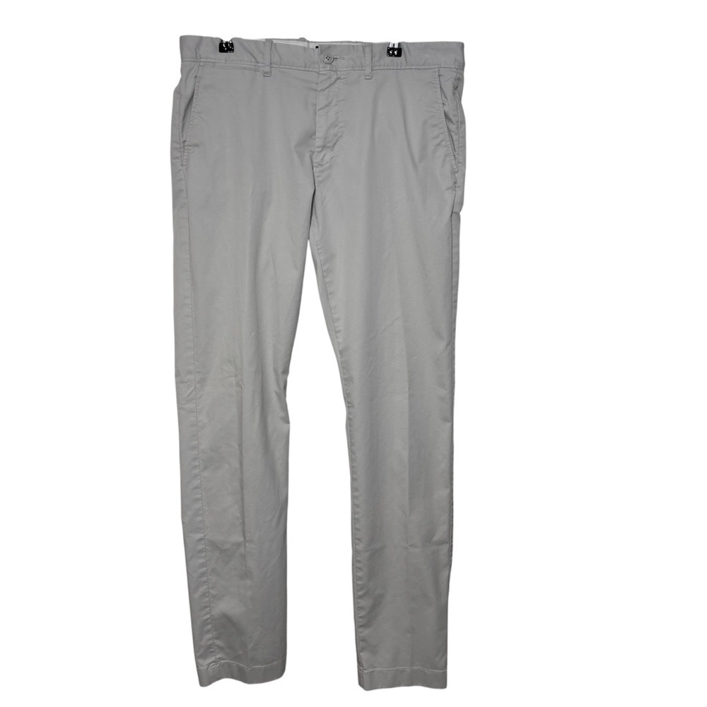 J Crew Tech Pants Mens 34x34 Light Beige Slim Fit 484 Preppy Stretch Golf Chino